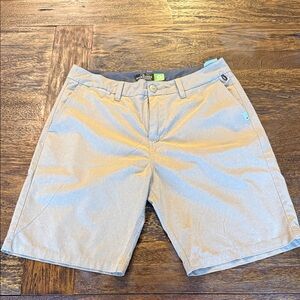 Quicksilver Men's Tan Flat Front Shorts (135)